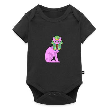 Sphynx Maman Chat Sans Poils Propriétaire de Chat - Body à manches courtes Premium Bébé - noir - Devant