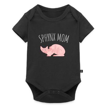 Sphynx Maman Chat Sans Poils Propriétaire de Chat - Body à manches courtes Premium Bébé - noir - Devant