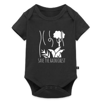 Save The Rainforest - Baby Premium short-sleeve bodysuit - black - Front