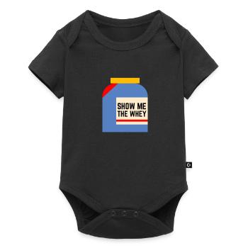 Afficher la poudre de protéine de lactosérum - Body à manches courtes Premium Bébé - noir - Devant
