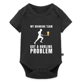 Irish Dublin Hurling - Baby Premium short-sleeve bodysuit - black - Front