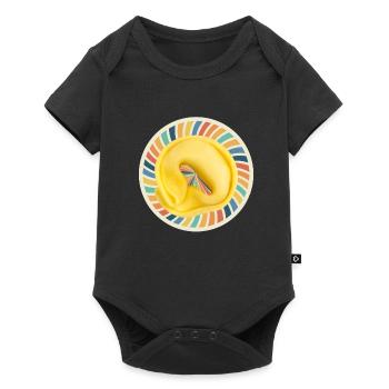 Italian Penne Pasta Tortellini - Baby Premium Kurzarmbody - Schwarz - Vorne