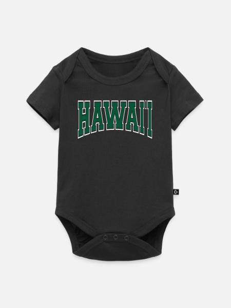 Hawaii - Baby Premium Kurzarmbody - Schwarz