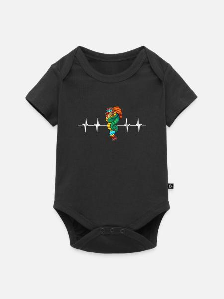 Aztec Calendar - Quetzalcoatl - Baby Premium Kurzarmbody - Schwarz