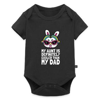 My Aunt Is Definitely Cooler Than My Dad - Baby Premium short-sleeve bodysuit - black - Front