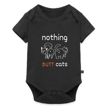 Cat Butthole - Baby Premium short-sleeve bodysuit - black - Front