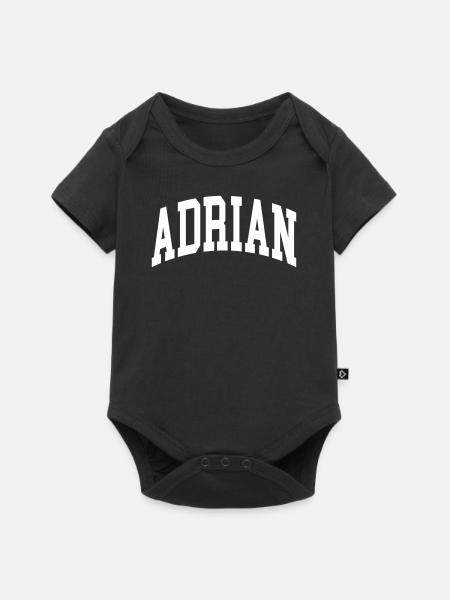 Adrian - Baby Premium Kurzarmbody - Schwarz