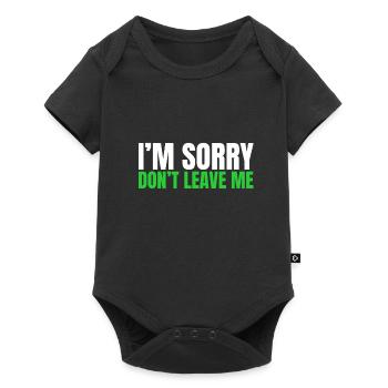 Excuses de couple - Je suis désolé de ne pas me quitter - Body à manches courtes Premium Bébé - noir - Devant