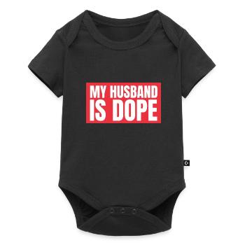 Matrimony - My Husband is - Baby Premium short-sleeve bodysuit - black - Front