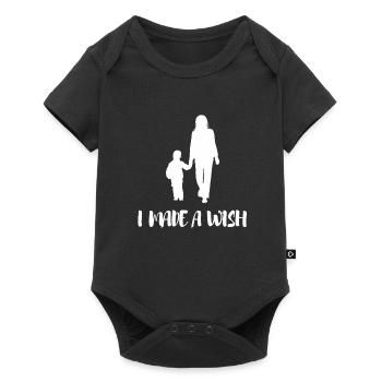 J’ai fait un vœu maman et moi - Body à manches courtes Premium Bébé - noir - Devant