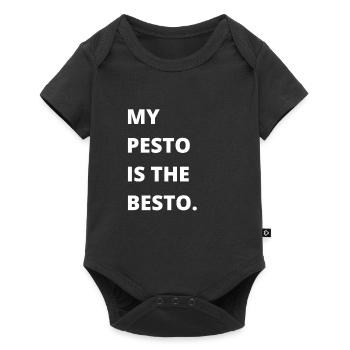 Italian Cuisine - Basil Pesto Is The Besto - Baby Premium Kurzarmbody - Schwarz - Vorne