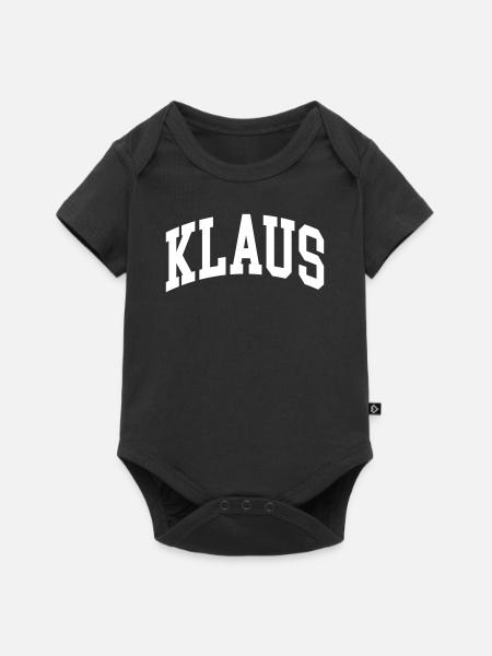 Klaus - Baby Premium Kurzarmbody - Schwarz