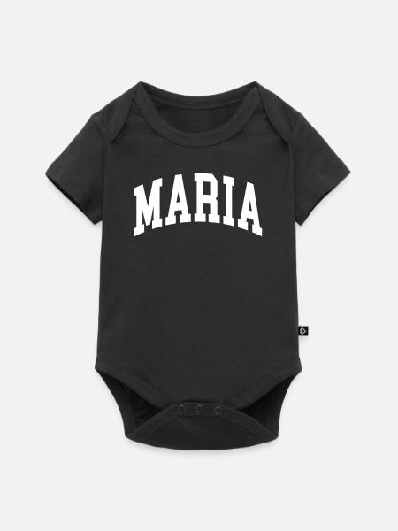 Maria - Baby Premium Kurzarmbody - Schwarz