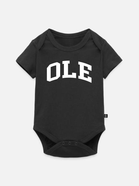 Ole - Baby Premium Kurzarmbody - Schwarz
