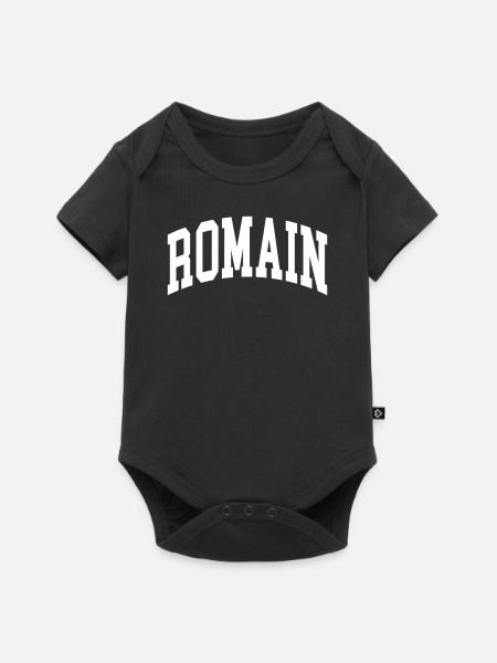Romain - Baby Premium Kurzarmbody - Schwarz