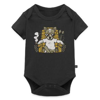 Amoureux Des Chiens - Cadeau Propriétaire de Chien - Body à manches courtes Premium Bébé - noir - Devant