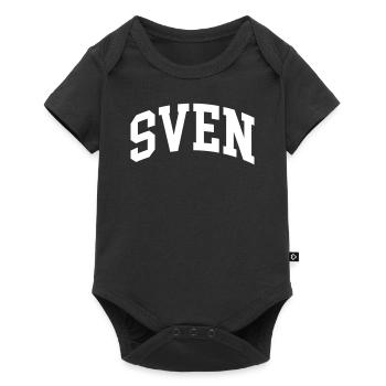 Sven - Baby Premium Kurzarmbody - Schwarz - Vorne