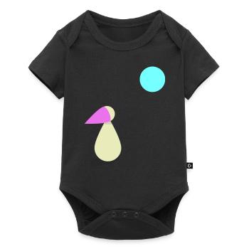 Longing Moonlight Gift - Baby Premium short-sleeve bodysuit - black - Front