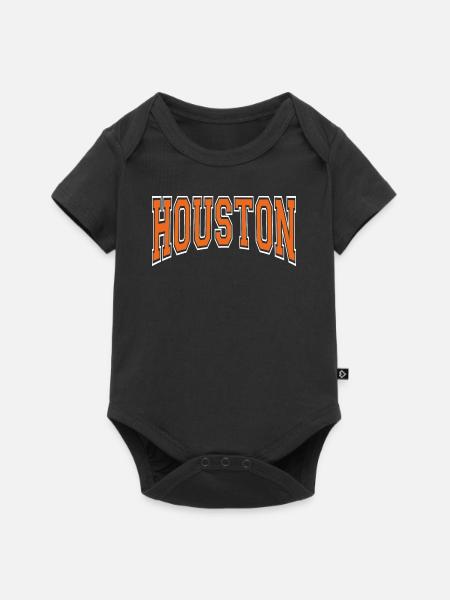 Houston - Baby Premium Kurzarmbody - Schwarz