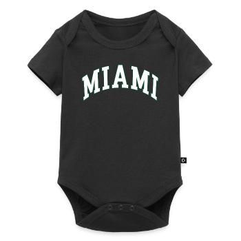 Miami - Body à manches courtes Premium Bébé - noir - Devant