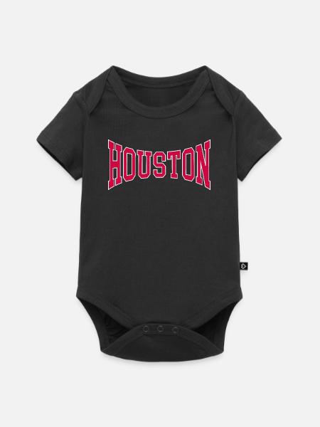 Houston - Baby Premium Kurzarmbody - Schwarz
