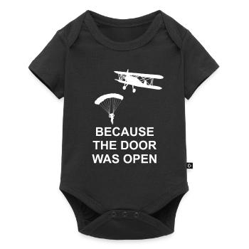 Parachutisme porte ouverte - parachutisme, cadeau - Body à manches courtes Premium Bébé - noir - Devant