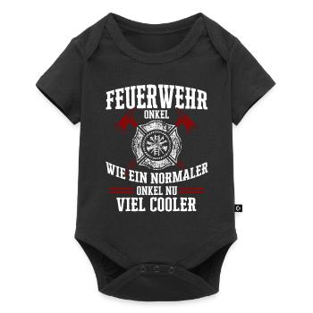 fireman - Baby Premium short-sleeve bodysuit - black - Front