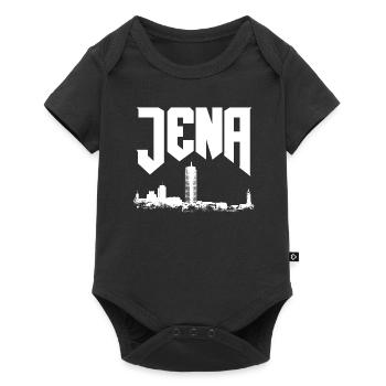Jena downtown skyline - Baby Premium short-sleeve bodysuit - black - Front