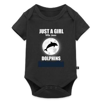 Dolphin Girl Dolphins Gift - Baby Premium short-sleeve bodysuit - black - Front