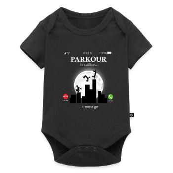 Parkour - Body à manches courtes Premium Bébé - noir - Devant