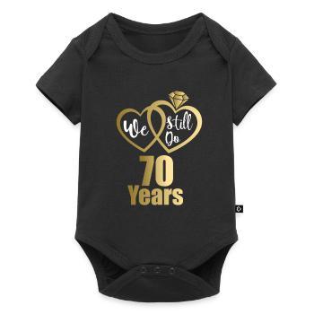 1951 Married couples Golden wedding 70th wedding anniversary - Baby Premium short-sleeve bodysuit - black - Front