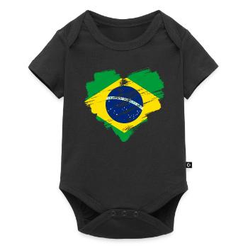 Brésil - Body à manches courtes Premium Bébé - noir - Devant