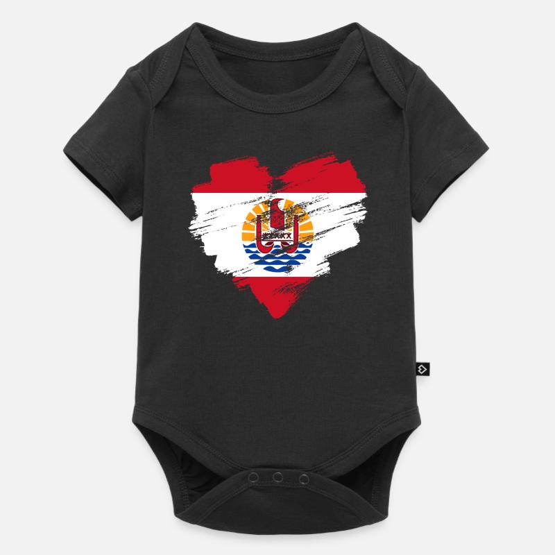 Polynésie française - Body à manches courtes Premium Bébé - noir