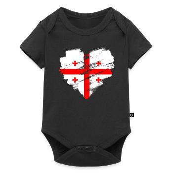 Georgia - Baby Premium short-sleeve bodysuit - black - Front