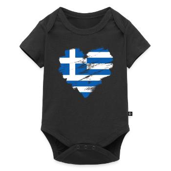 Grèce - Body à manches courtes Premium Bébé - noir - Devant