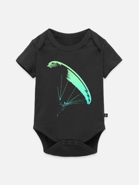 Gleitschirmflieger Nova CP - Baby Premium Kurzarmbody - Schwarz