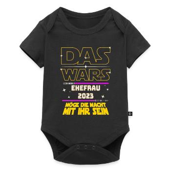 Das Wars Ehefrau 2023 JGA Junggesellin Braut - Baby Premium Kurzarmbody - Schwarz - Vorne