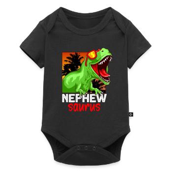 Matching family Tyrannosaurus Rex nephew gift - Baby Premium short-sleeve bodysuit - black - Front