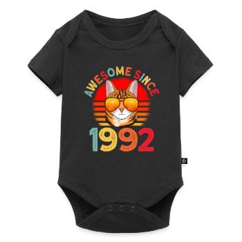 Génial depuis 1992 Cat 30th Birthday Gift - Body à manches courtes Premium Bébé - noir - Devant