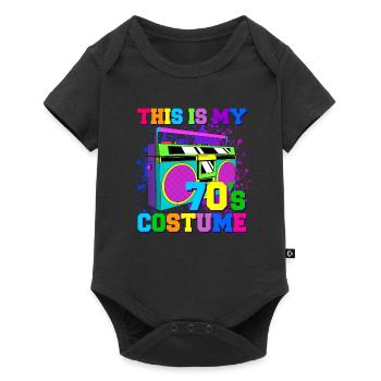 c’est mon cadeau de costume des années 70 des années 70 - Body à manches courtes Premium Bébé - noir - Devant