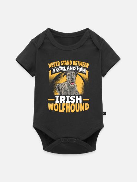 Irish wolfhound - Baby Premium short-sleeve bodysuit - black