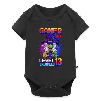 gamer girl 13ème anniversaire jeux vidéo de jeu - Body à manches courtes Premium Bébé - noir - Devant