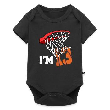 Ich Bin 13 Basketball 13. Geburtstag Basketballer - Baby Premium Kurzarmbody - Schwarz - Vorne