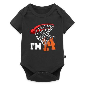 Ich Bin 14 Basketball 14. Geburtstag Basketballer - Baby Premium Kurzarmbody - Schwarz - Vorne