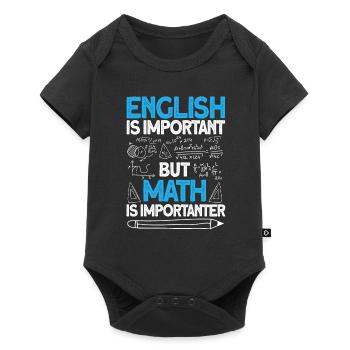mathématiques - Body à manches courtes Premium Bébé - noir - Devant