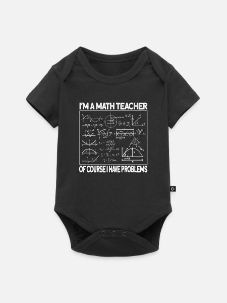 Mathe - Baby Premium Kurzarmbody - Schwarz