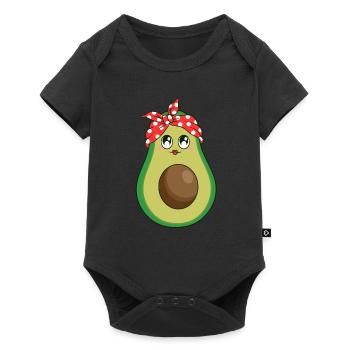 Avocado Bandana vegan - Baby Premium short-sleeve bodysuit - black - Front
