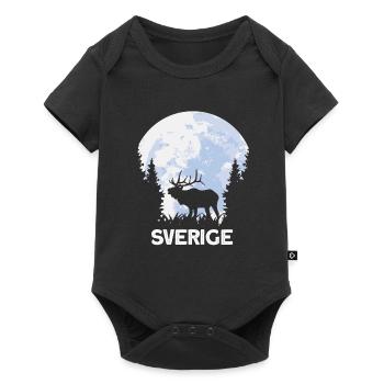 sverige orignal Suède Scandinavie - Body à manches courtes Premium Bébé - noir - Devant