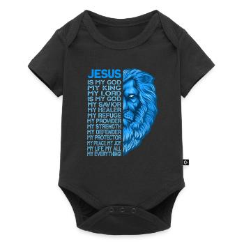 Dieu Bible Jérémie Christianisme religion - Body à manches courtes Premium Bébé - noir - Devant