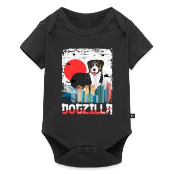 Dogzilla Chien de montagne bernois japonais - Body à manches courtes Premium Bébé - noir - Devant